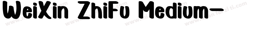 WeiXin ZhiFu Medium字体转换